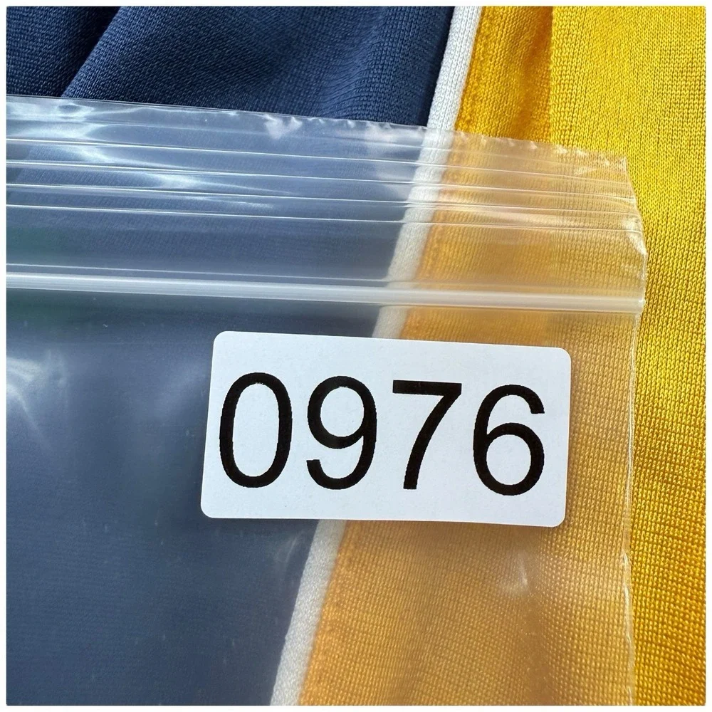 Nike Team Vintage‎ Blue Yellow Tear Away Snap Warm Up Pants Large Michigan NCAA